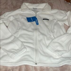 Columbia Soft White Fleece Jacket